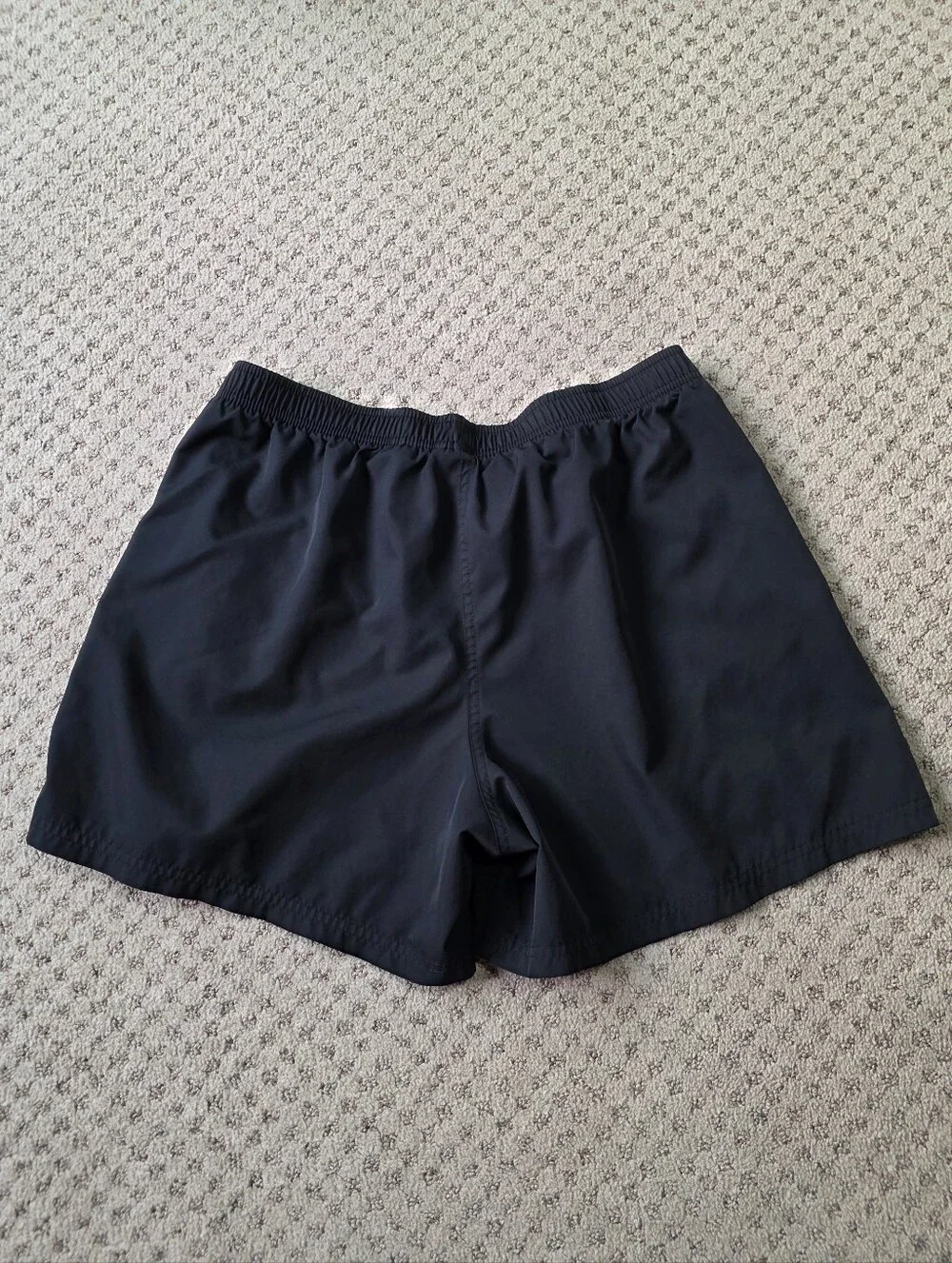 Nike Women's Black Athletic Running Shorts with Embroidered Swoosh